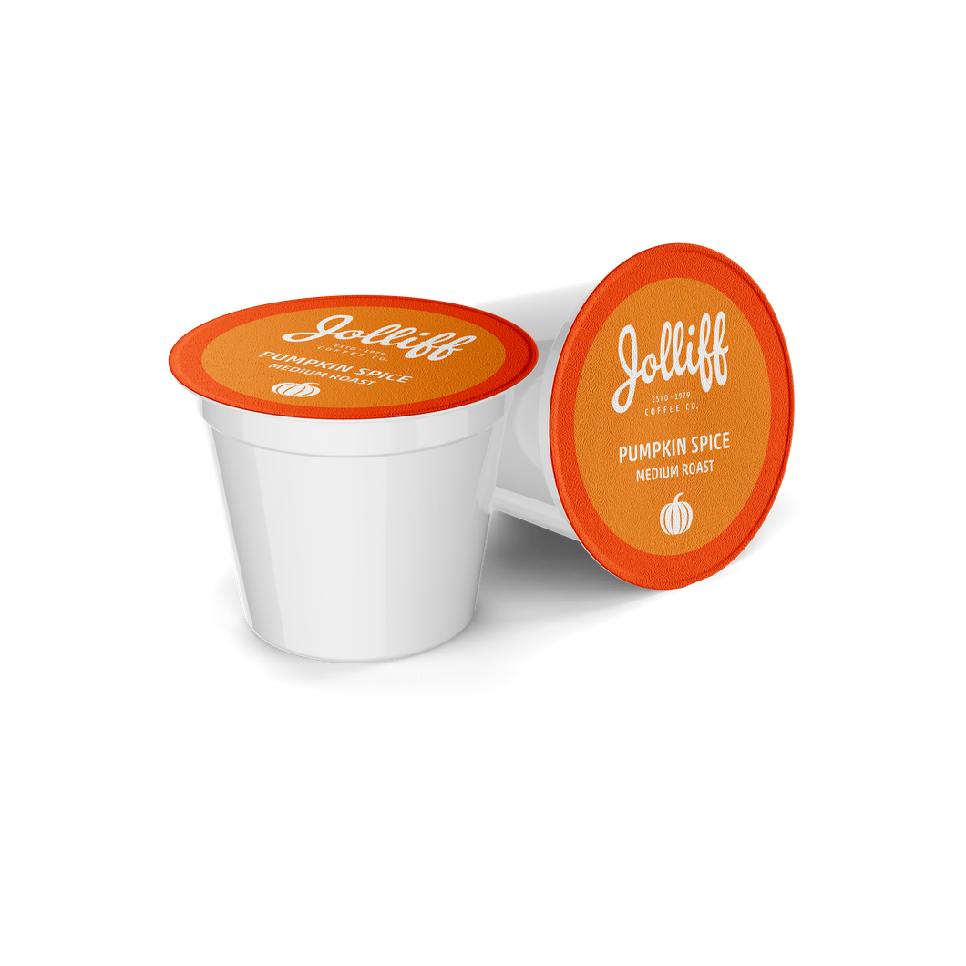 JOLLIFF COFFEE PUMPKIN SPICE **LIMITED TIME ONLY** - 24 SINGLE CUPS